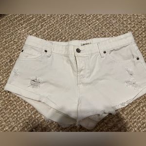 Roxy White Jean Shorts
